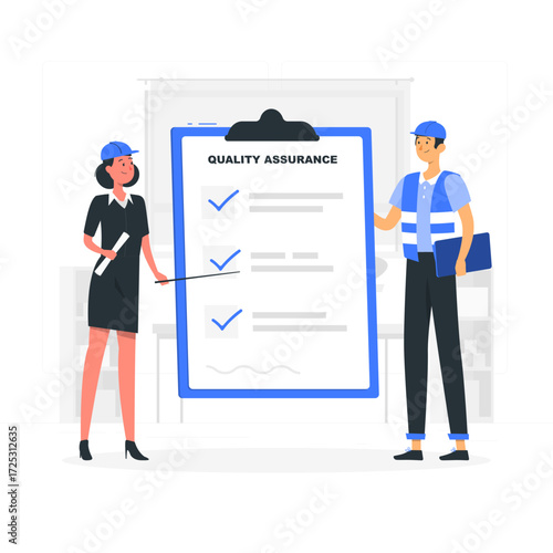 QA engineers Flat Illustrations
