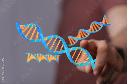 Abstract image of DNA stran...