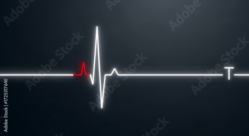 A simple, stark graphic displays a flatline electrocardiogram with a final, red spike, conveying a sense of loss and finality.