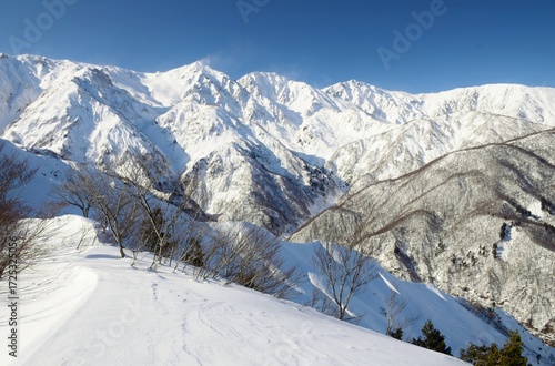 Winter scenery in Hakuba Valley