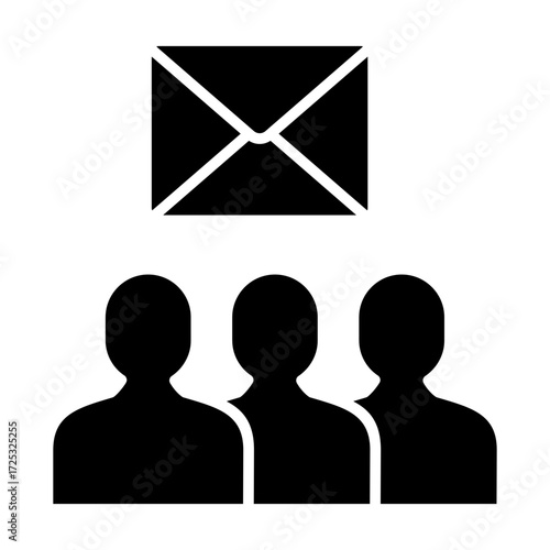 Subscriber List Glyph Icon
