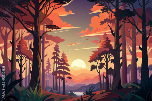The sun was hiding behind the thick branches of the cypress and the sky was turning into fiery colors. Among the fruit trees, the shadows danced and the earth, filled with the fresh smell of the leave