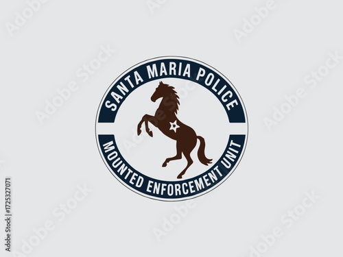 law enforcement with police brand design