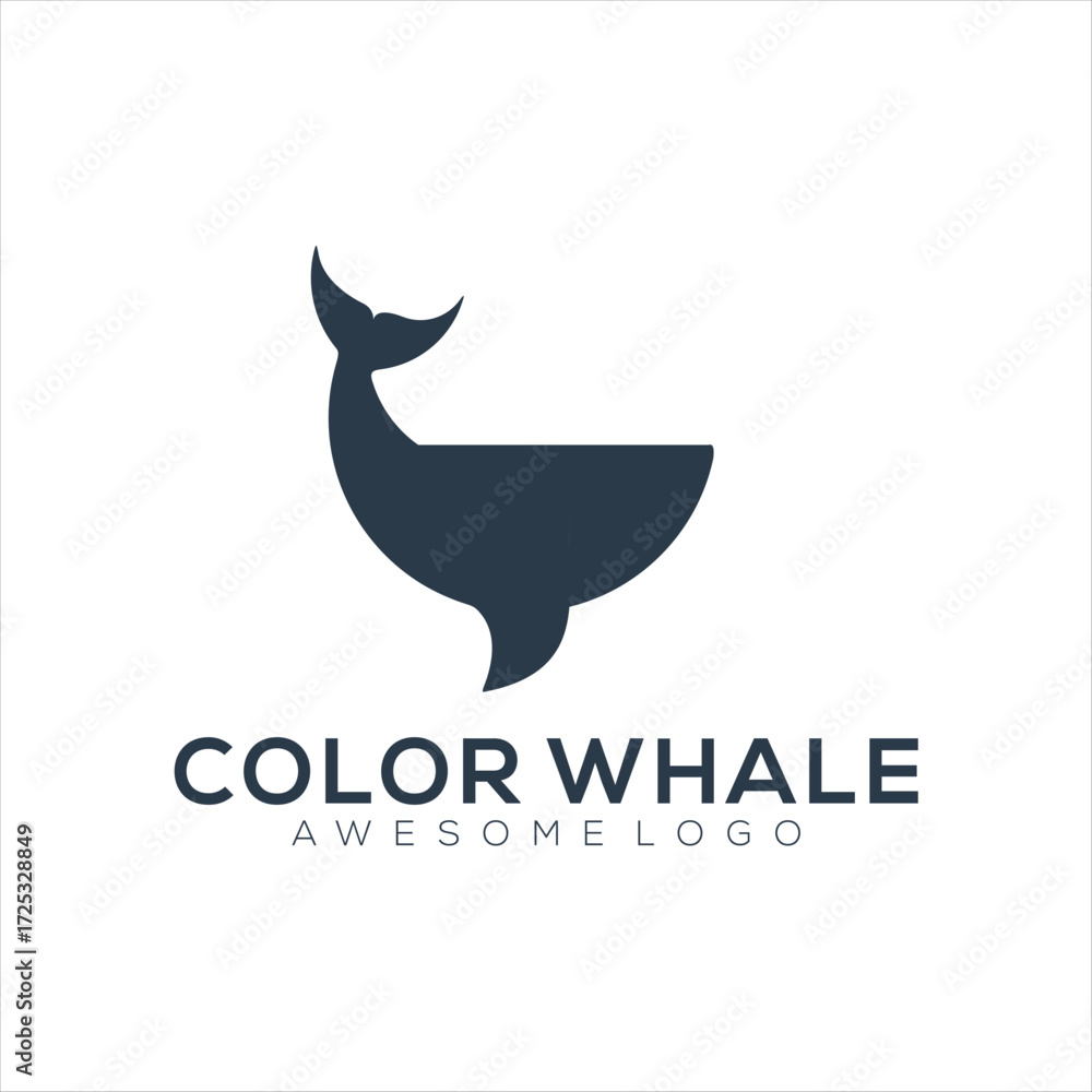 Obraz premium Whale icon Silhouette Illustration