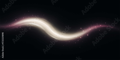 Abstract blue space background with stars and glowing light for cosmic wallpaper design