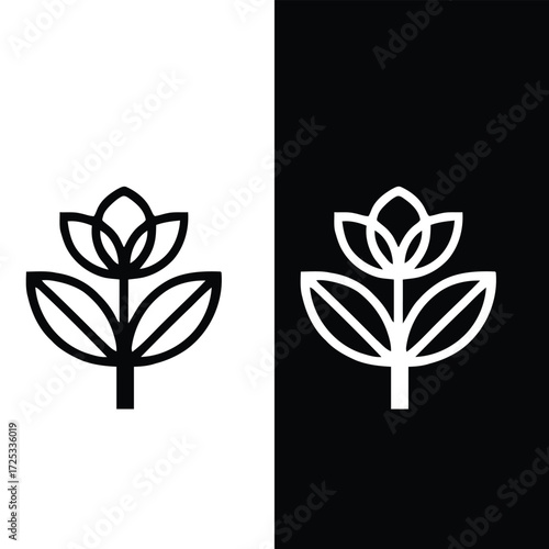 flower logo design