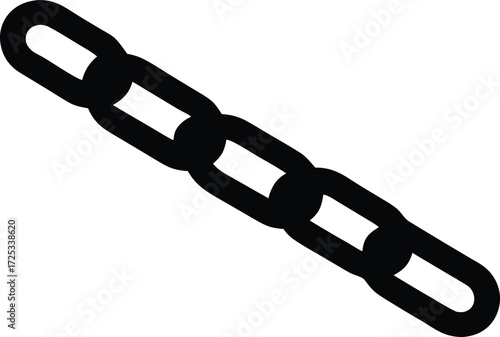 chain silhouette vector, link illustration art