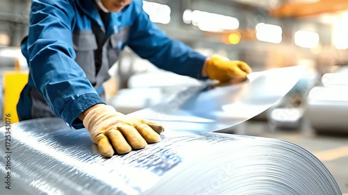 Metal Sheet Manufacturing Process in a Factory