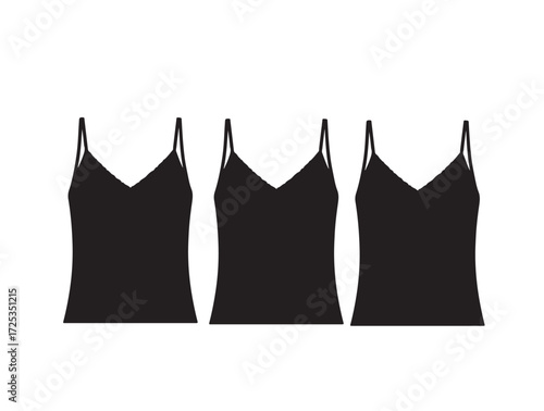 Bra in silhouette modern style by advance white background
