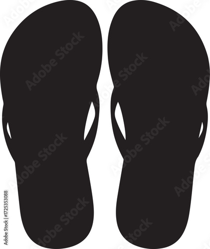 Clogs shoes in pure silhouette modern style by advance white background.