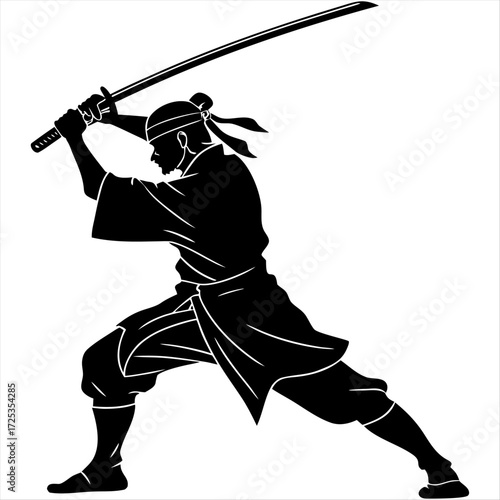 vector illustration of a warrior
