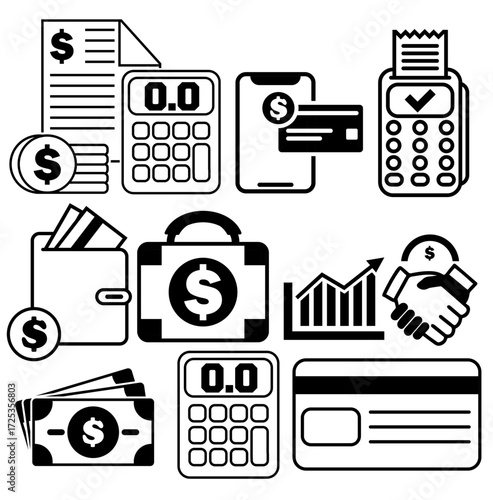 business icons set