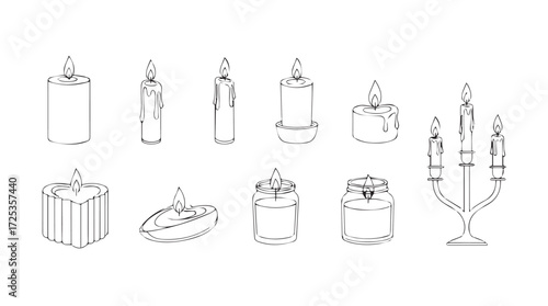 Collection of hand-drawn kitchen utensils and gadgets outline elements for food preparation vector