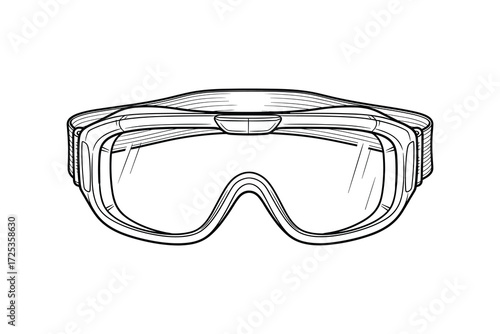 Safety Glasses Vector Art, Protective Eyewear Illustration