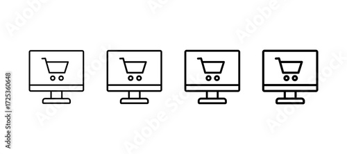 E Commerce Multiple Line Icon Element