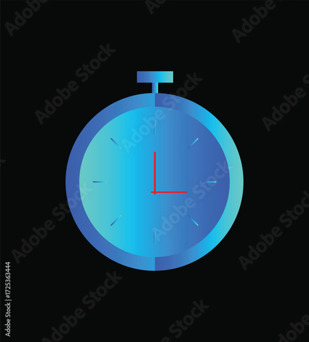 blue alarm clock