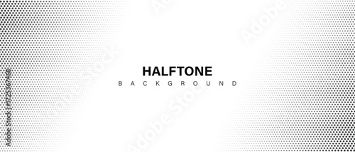 Modern black and white halftone background, abstract dotted pattern, minimal gradient texture, clean vector template for poster, flyer, banner, web design, cover, presentation, branding