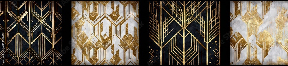 Geometric Art Deco Pattern Design