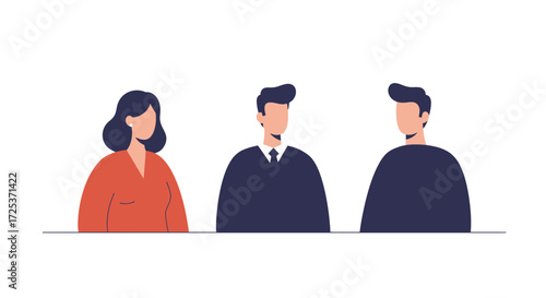 Diverse team of professionals collaborating, ideal for corporate presentations or website visuals, fostering trust and innovation in a modern workplace setting
