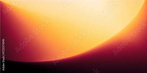 Abstract orange sun design with bright light, fiery wave motion, and a glowing vector pattern background