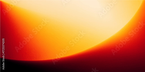 Bright, abstract orange background with a sunny wave design and gradient color texture