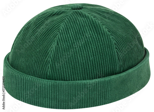 stylish green corduroy docker cap a minimalist