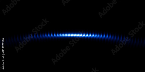 Dark blue abstract digital art background with glowing motion lines and waves