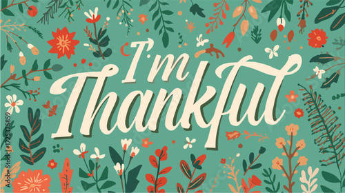 I'm Thankful Text