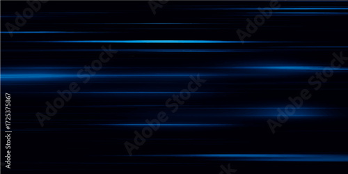 An abstract blue wave motion design with light lines and a gradient blur texture pattern for a digital web color background