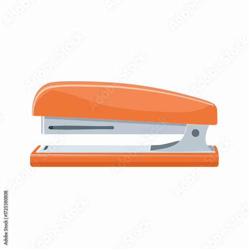Orange stapler illustration
