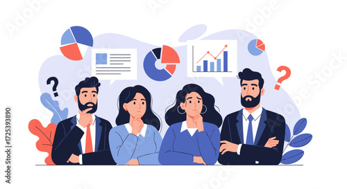 Analyzing data and making strategic business decisions with a confused team.