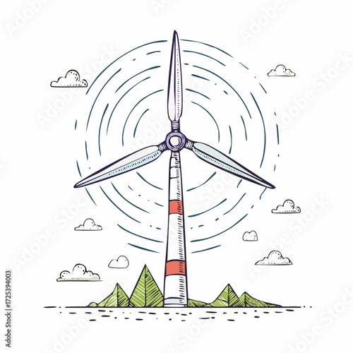 Sustainable Energy Wind Turbine Powering a Greener Future