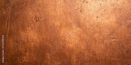 Aged copper plate, exhibiting a rich blend of scratches, marks, and tonal shifts, resulting in a visually appealing and timeworn aesthetic for various applications