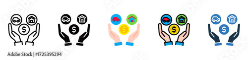 Asset icon multiple style 