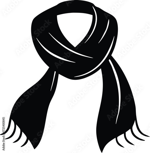 scarf fashion icon, winter accessory design