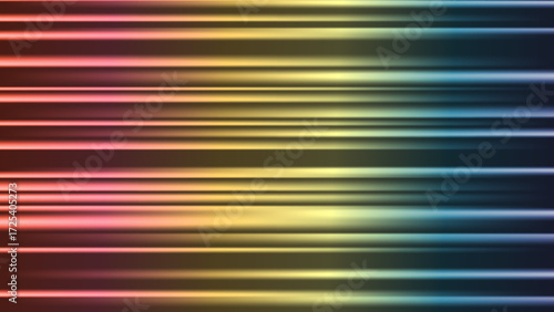Abstract background with horizontal rays