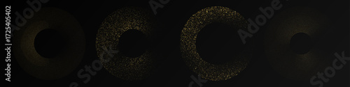 Abstract gold glowing halftone dotted background