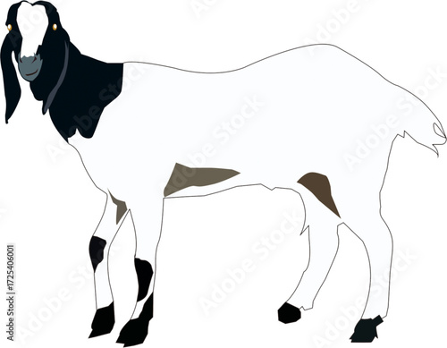 Animation goat vector icon black white brown png.eps