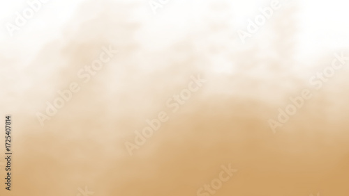 Beige white gradient dust smoke fog mist powder cloud soft texture overlay brush effect isolated PNG on transparent background