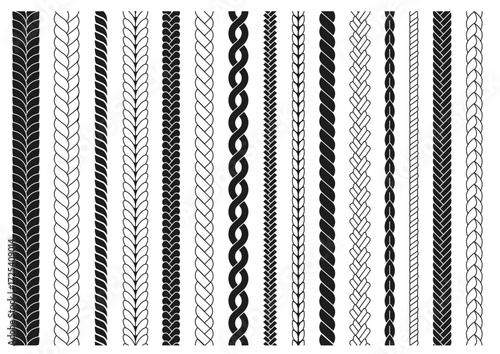 15 Knitting Templates Fashion Technical Drawing Illustrations 