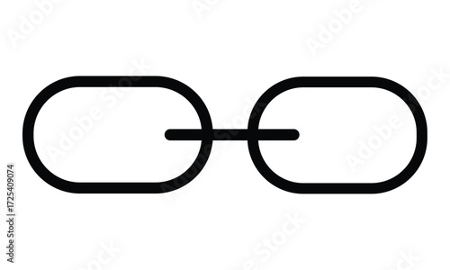 Interlinked: A simple and elegant illustration of a chain link, representing connection, unity, and strength.