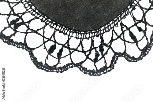 Transparent overlay background of a lace lacy fabric weaved texture