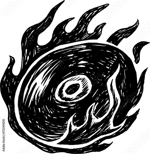Burning disc