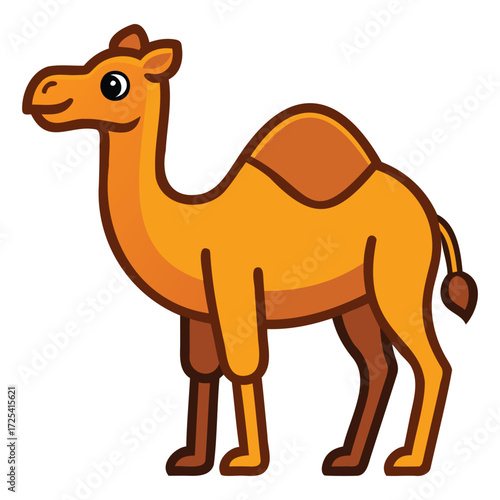 Strong Camel Mascot Desert Animal Graphic Design Illustration