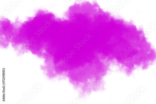 Abstract magenta cloud creates a striking visual effect for modern designs and artistic presentations on transparent background
