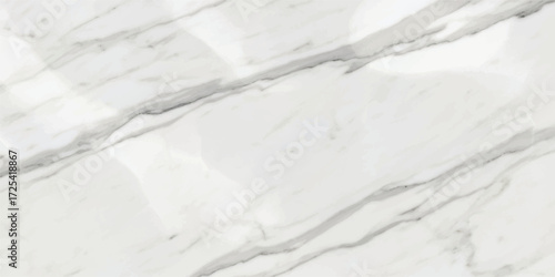 Vector art of refined white marble texture with soft gray streaks, offering a subtle and sophisticated aesthetic for modern interiors, enhancing the space with a touch of understated elegance