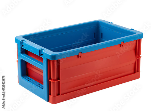 Wallpaper Mural Blue and red plastic storage box isolated on transparent background Torontodigital.ca