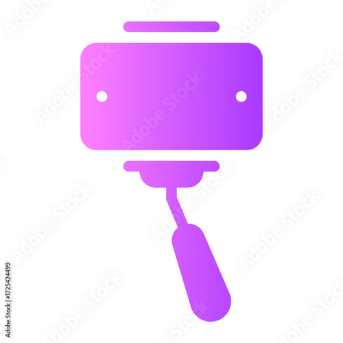 selfie stick gradient icon