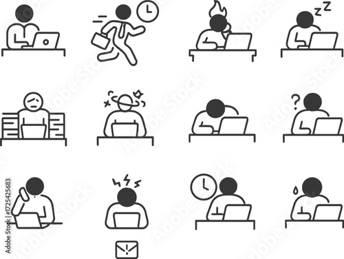 Various representations of work-related emotions and states in a modern office environment