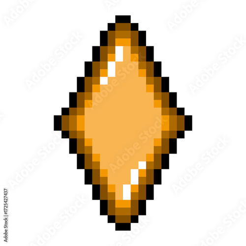 Pixel art icon diamond (8)